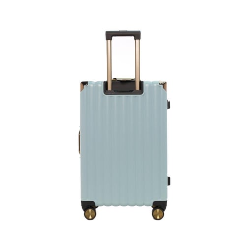 طقم شنط سفر 3 قطع ألمنيوم بإطار ذهبي مع هوك تعليق...