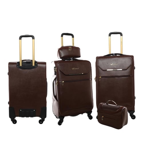 طقم شنط سفر جلد فاخر 6 قطع – تصميم عصري وخامة متين...