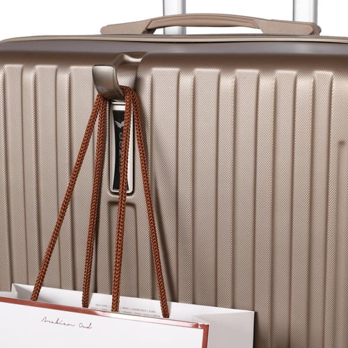 شنط سفر 4 قطع فايبر متينة ضد الكسر مع هوك لتعليق ا...