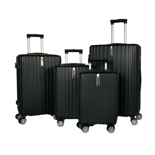 شنط سفر 4 قطع فايبر متينة ضد الكسر مع هوك لتعليق ا...