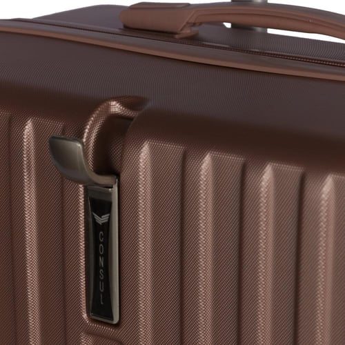 شنط سفر 4 قطع فايبر متينة ضد الكسر مع هوك لتعليق ا...