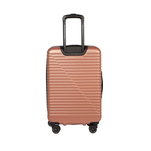 طقم شنط سفر 3 قطع بعجلات دوّارة ضد الكسر – لون روز...