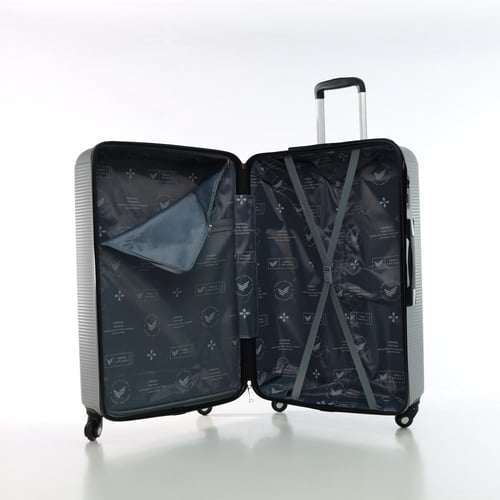 طقم شنط سفر 4 قطع ABS متين وخفيف بعجلات دوارة 360°...