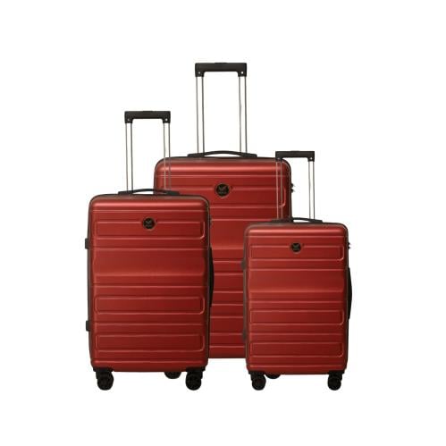 طقم شنط سفر 3 قطع بألوان مختلفة خامة قوية ضد الكسر...