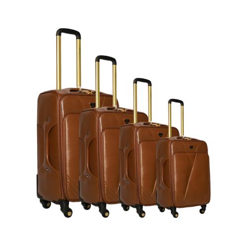 شنطة سفر جلد مجموعه مكونه من 4 حبة موديل L4PS-153@