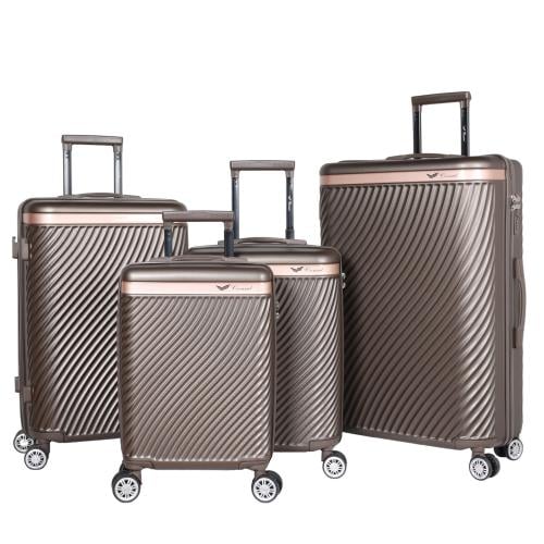 طقم شنط سفر 4 قطع من حقائب القنصل خامة ABS مقاومة...