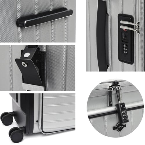 سافر بذكاء وراحة: طقم حقيبة ترولي مقاس 20 بوصة لون...