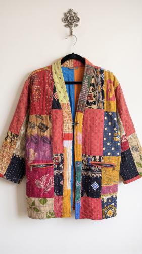 KANTHA KIMONO SHORT -03