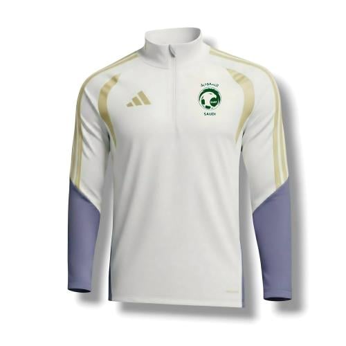 سويتر المنتخب السعودي الابيض الجديد 2026