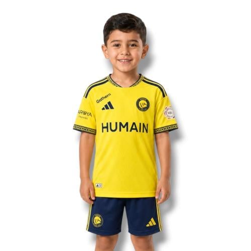طقم النصر الجديد للاطفال 2027 لون اصفر