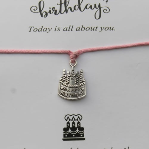 Happy birthday bracelet