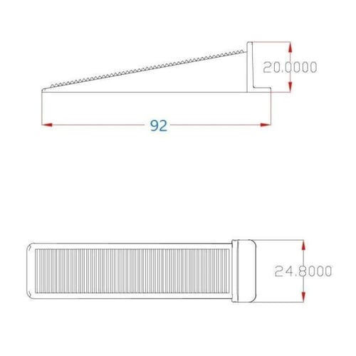 فواصل تسوية البلاط 200قطعه 3max 2mm كيس أقتصادي مع...