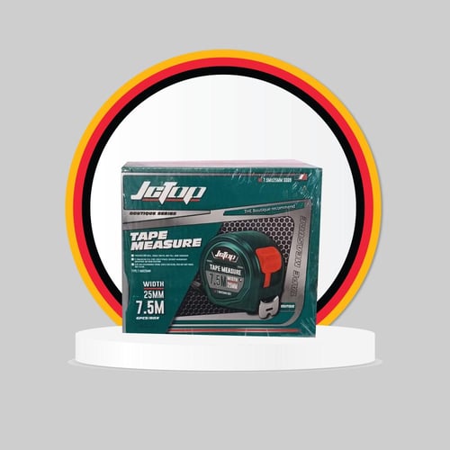 متر قياس طول 750سم . شريط معدن متين و مرن . حافظة...