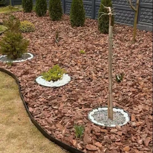 خشب زينة للحدائق و المركن . قطع كبيرة من الخشب الط...