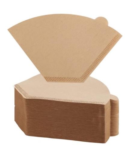 فلاتر قهوه عدد100فلتر مقاس02حجم كبير بني