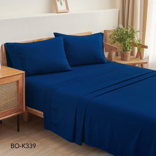 شرشف مفرد بحواف مطاطية - ازرق