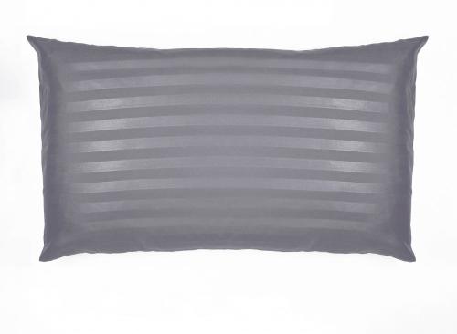 غطاء وسادة فندقي رصــاصـي غامق