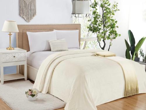 بطانية خفيفة ابيضCLASSIC DESIGNS 220X200