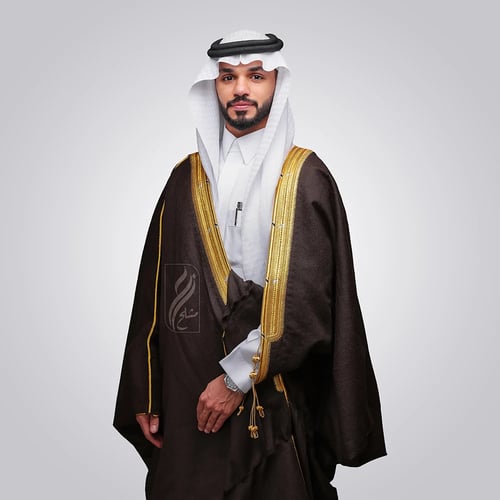 بشت عزّ شتوي يدوي ملكي زري هندي خام سروجي