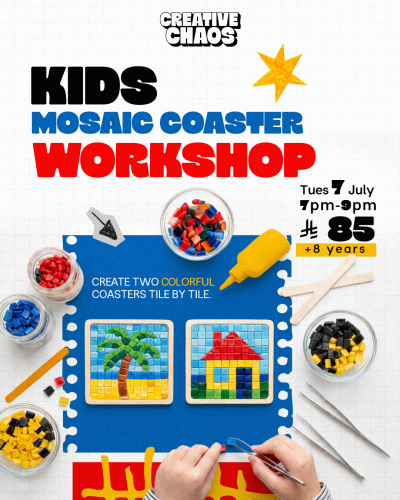 Kids Mosaic Coasters (7 July)