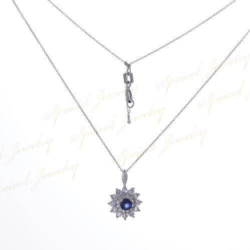 White gold necklace with SI diamonds