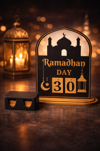 تقويم رمضاني 3D فاخر