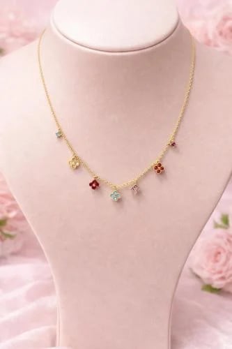 Silver necklace 925 karat gold