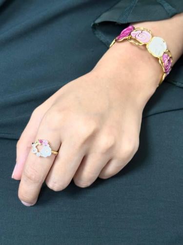 Bracelet and ring set