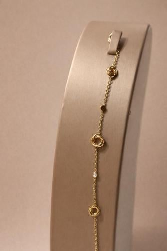 Gold stainless steel bracelet