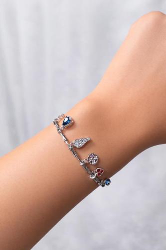 High-quality bracelet resistant to rust silver
