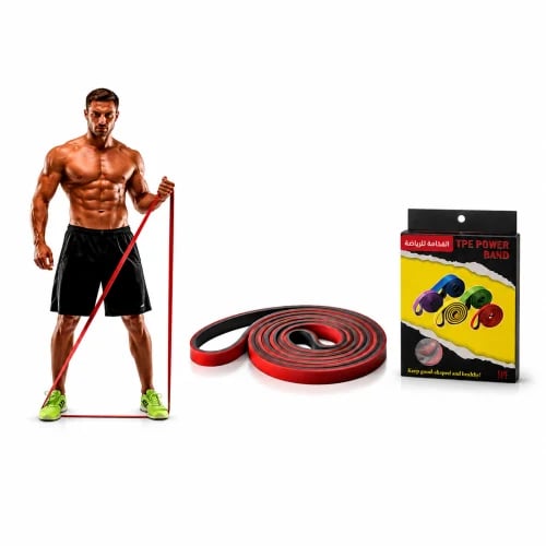 حبال مقاومة رياضية (Resistance Bands) – 5 مستويات...