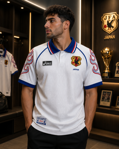 ‏تيشيرت كلاسيكي الاحتياطي لمنتخب اليابان لعام 1998