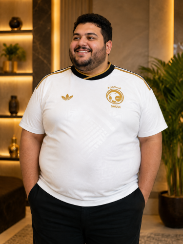 تيشيرت المنتخب جامبو السعودي الاحتياطي الأبيض 2026...