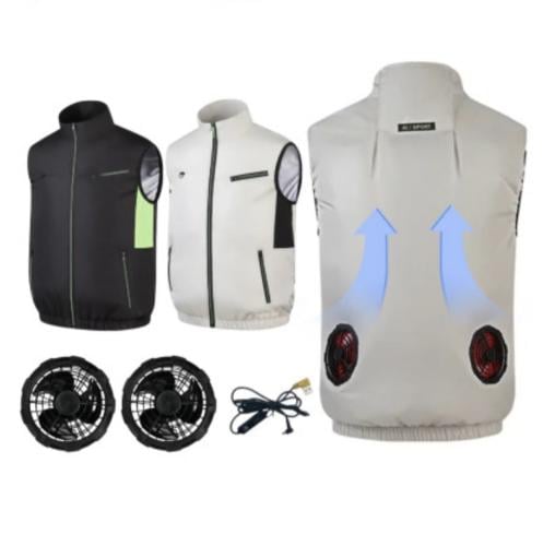 سترة تبريد مع مراوح مدمجة