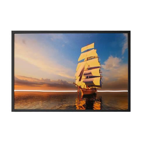 لوحة جدارية مضيئة لمناظر طبيعية بتصميم سفينة| مناس...