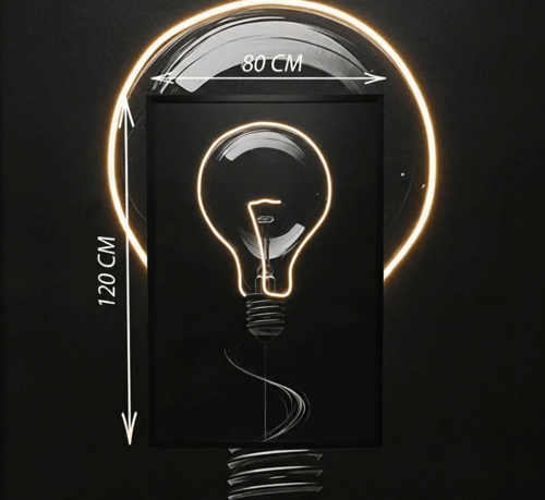 لوحة جدارية طولية مضيئة تجمع بين الفخامة والكلاسيك...