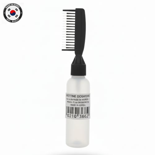 عبوة توزيع صبغة وزيوت الشعر بفتحات المشط