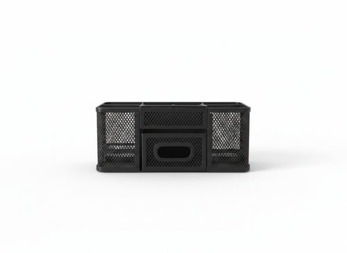 منظم مكتب شبكي (أسود)