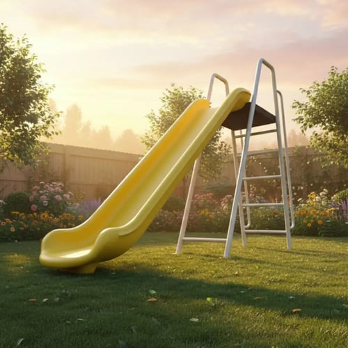 زحليقة كبيرة بلاستيكية بسلم