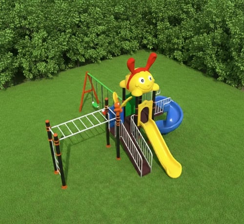 مجموعة الزحاليق والمراجيح المتعددة متوسطة الحجم