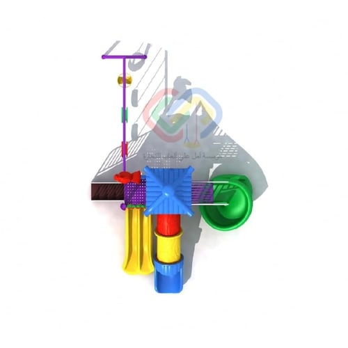 لعبه حدائق خارجيه مع زحاليقات بلاستيك و مرجيحه 3 ا...
