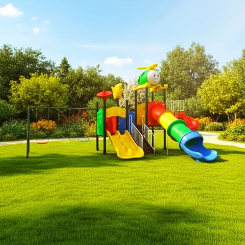 مجموعة الزحاليق والمراجيح الخارجية كبيرة الحجم