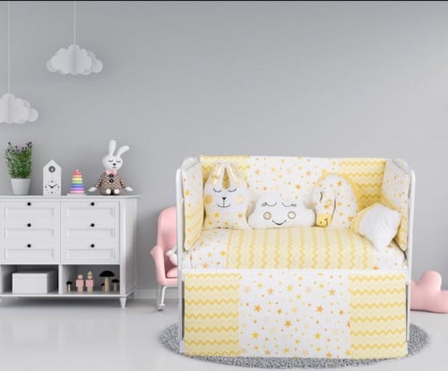 مفرش سرير مواليد 8 قطع