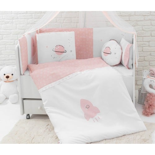 مفرش سرير أطفال مكون من ثمان قطع