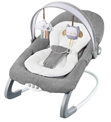 كرسي هزاز للاطفال للرضع مع حزام أمان والعاب