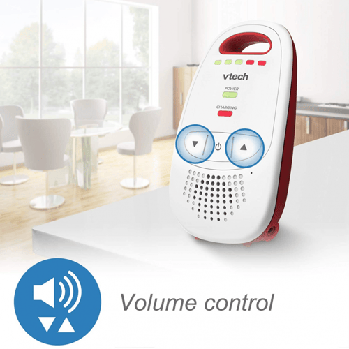 جهاز رقمي صوتي لمراقبة الاطفال من في تيك، ابيض/احم...