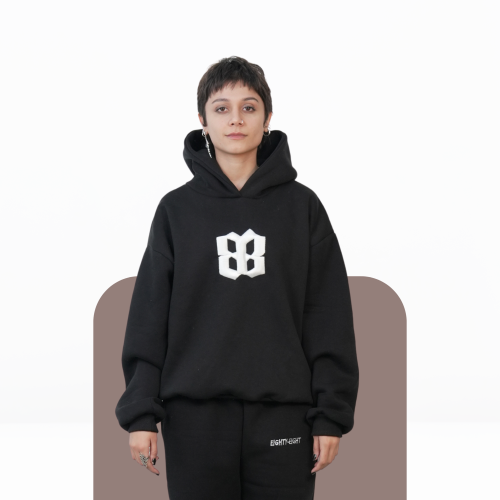 GSM Black Hoodie and pants set