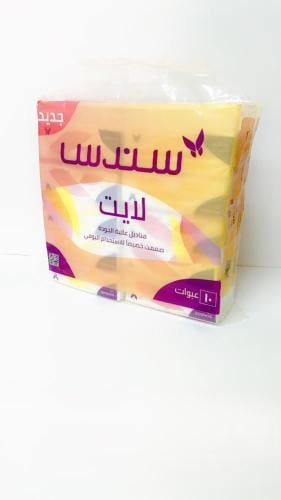مناديل وجه سندس لايت180منديل *10حبات