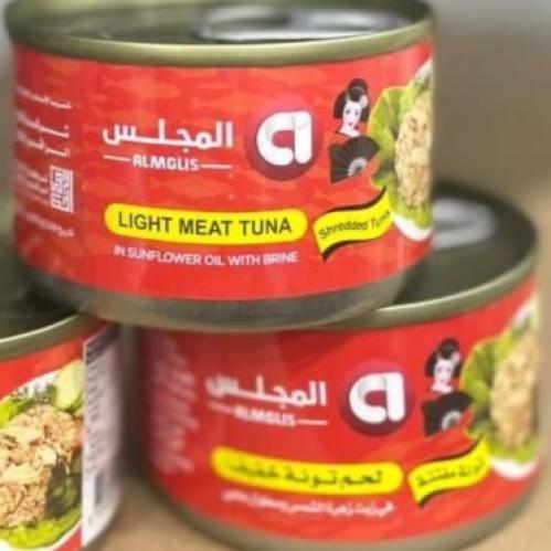 تونة المجلس لحم مفتت 100جرام