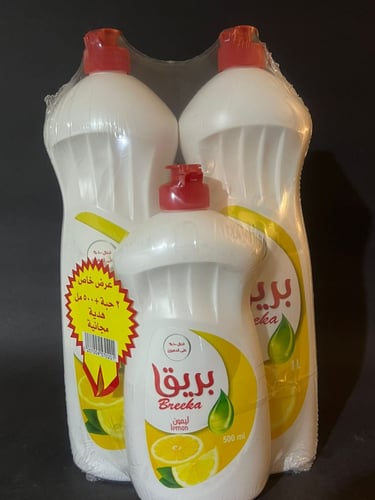 بريق سائل تنظيف الصحون 1لتر +1لتر +500مل مجانا